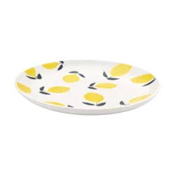 Tallerken GALA m. Citron Design i Gul (Ø22cm)