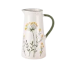 Vandkaraffel GANI m. Markblomster i Creme (1,2L)