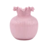 Vase BIANA (17,5x20,5cm) i Lyserød Glas