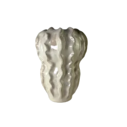 Vase FLORIDA i Beige (18,5x17,8x24,7cm)