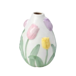 Vase GALIN m. Blomst (13x13,5x18,5cm)