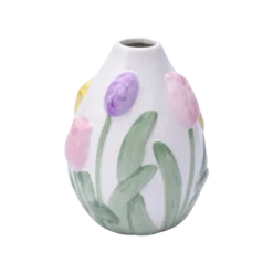Vase GALIN m. Blomst (13x13,5x18,5cm)