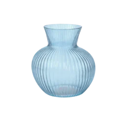 Vase Glas BEO i Blå (Ø17,5x20,5cm)
