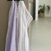 Viskestykke CORFITZ 2-pak i Strib Lilla/Hvid (50x70cm)