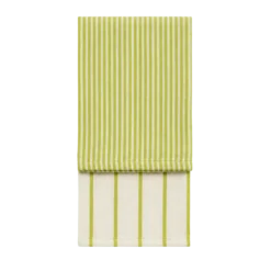 Viskestykke CORFITZ 2-pak i Striber Beige/Grøn (50x70cm)