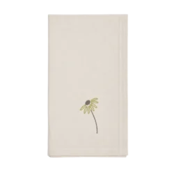 Viskestykke m. Gul Marguerit Broderi (50x70cm)