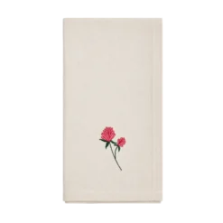 Viskestykke m. Kløverblomst Broderi (50x70cm)
